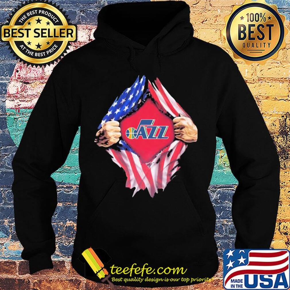 Blood insides utah jazz american flag independence day s Hoodie Blood insides utah jazz american flag independence day s Hoodie