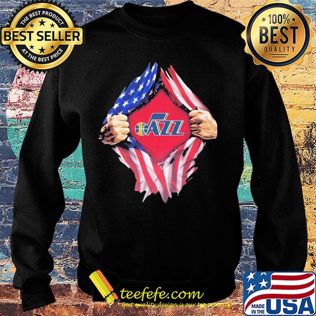 Blood insides utah jazz american flag independence day s Sweater Blood insides utah jazz american flag independence day s Sweater