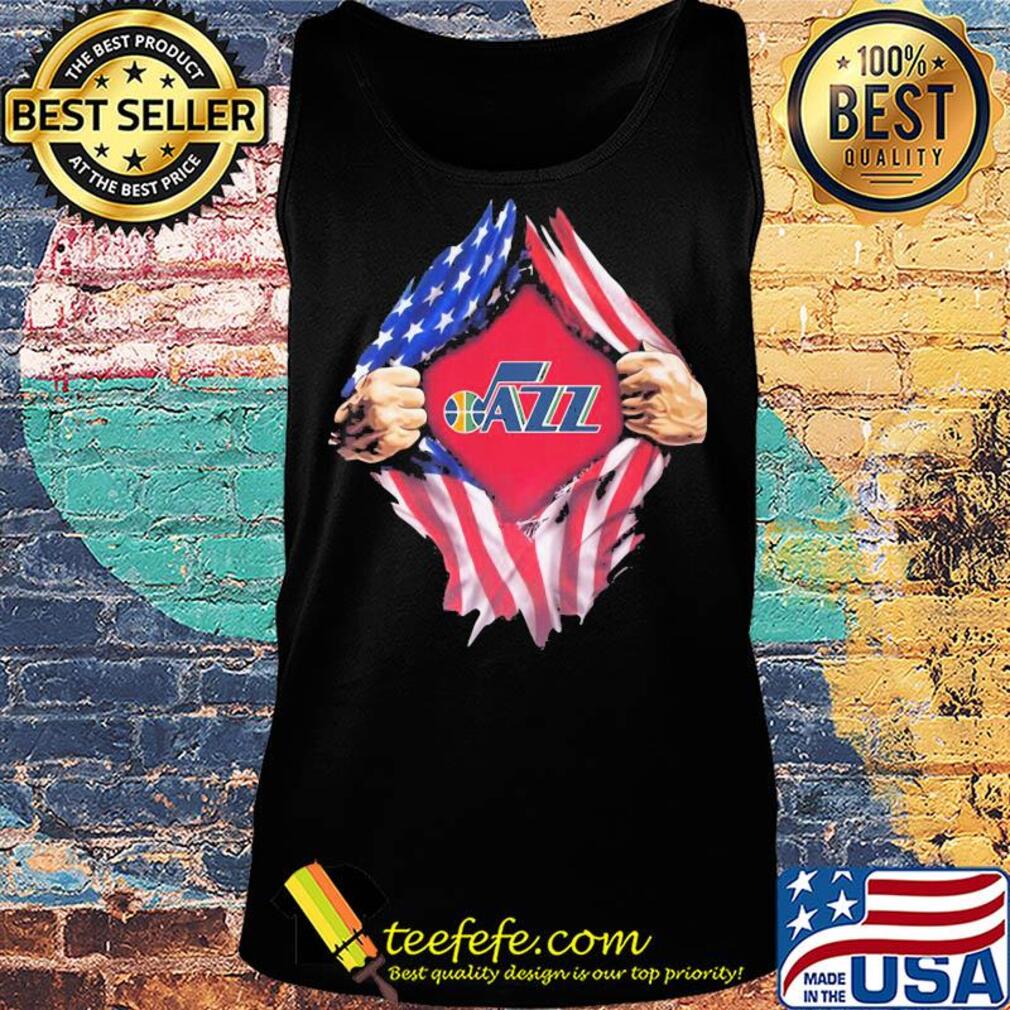 Blood insides utah jazz american flag independence day s Tank top Blood insides utah jazz american flag independence day s Tank top