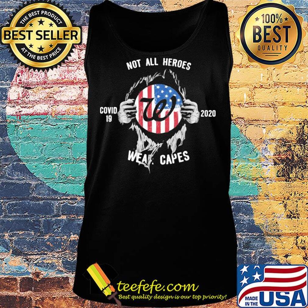 Blood insides Walgreens covid-19 2020 not all heroes wear capes american flag s Tank top Blood insides Walgreens covid-19 2020 not all heroes wear capes american flag s Tank top
