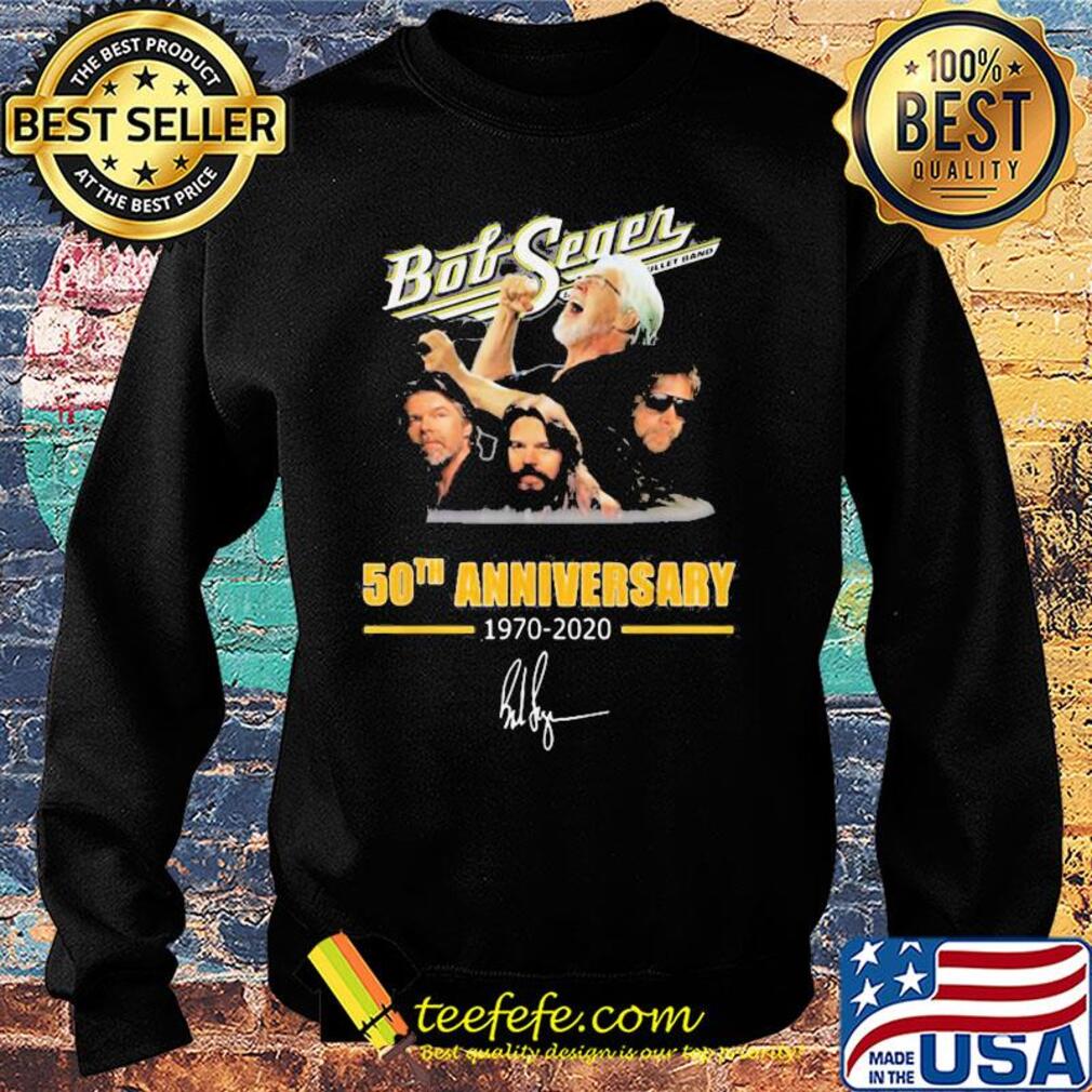 Bob Seger 50th anniversary 1970-2020 signature s Sweater Bob Seger 50th anniversary 1970-2020 signature s Sweater