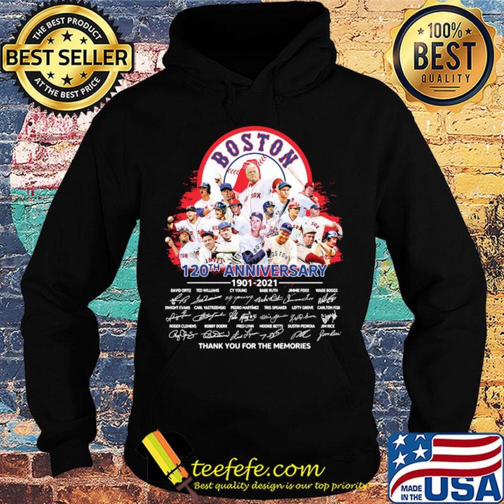 Boston red sox 120th anniversary thank you for the memories signatures s Hoodie Boston red sox 120th anniversary thank you for the memories signatures s Hoodie