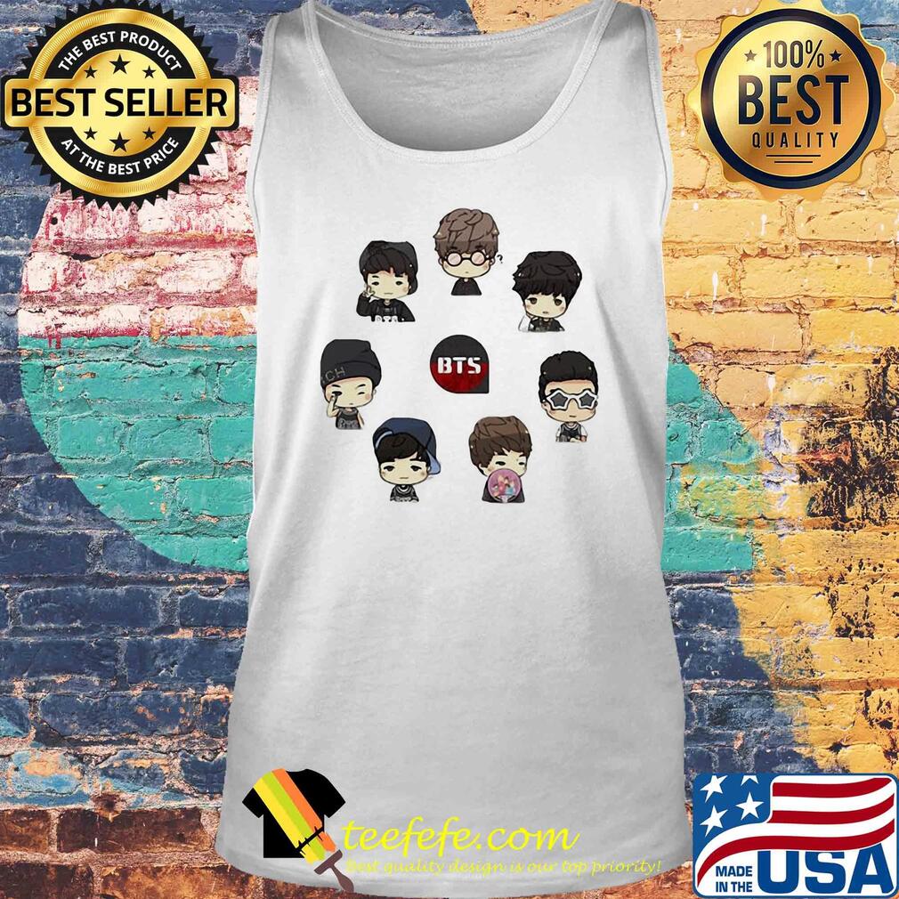 Bts bangtan boy same cartoon chibi s Tank top Bts bangtan boy same cartoon chibi s Tank top