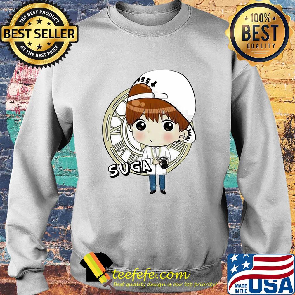 Bts bangtan boy same cartoon suga s Sweater Bts bangtan boy same cartoon suga s Sweater