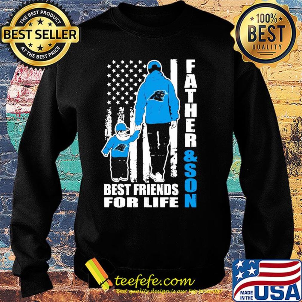 Carolina panthers father and son best friends for life american flag happy father's day s Sweater Carolina panthers father and son best friends for life american flag happy father's day s Sweater