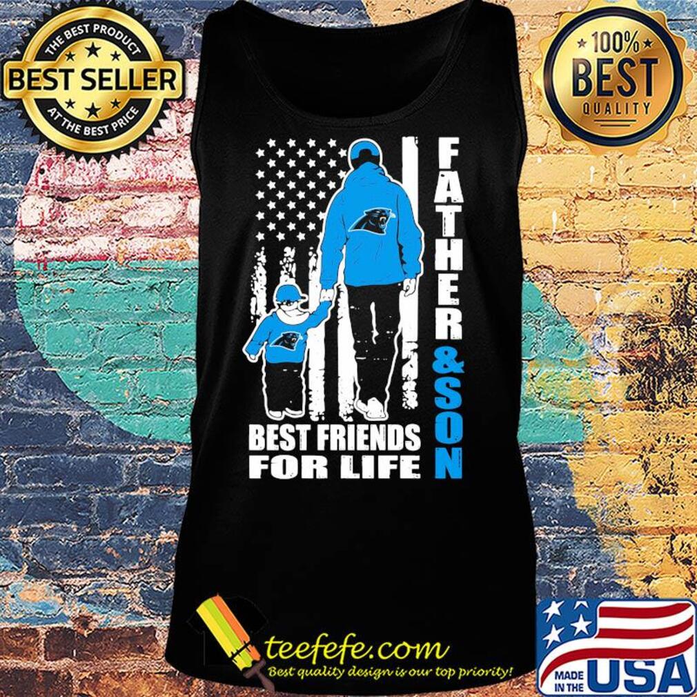 Carolina panthers father and son best friends for life american flag happy father's day s Tank top Carolina panthers father and son best friends for life american flag happy father's day s Tank top