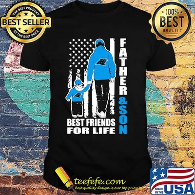 Carolina panthers father and son best friends for life american flag happy father's day shirt