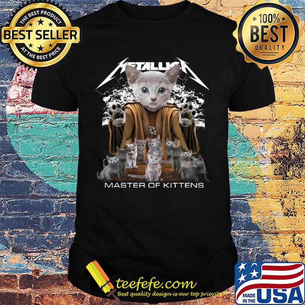 Cat russian blue metallica master of kittens shirt Cat russian blue metallica master of kittens shirt