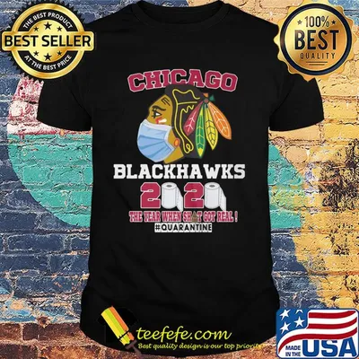 Chicago blackhawks mask 2020 the year when shit got real quarantine toilet paper shirt