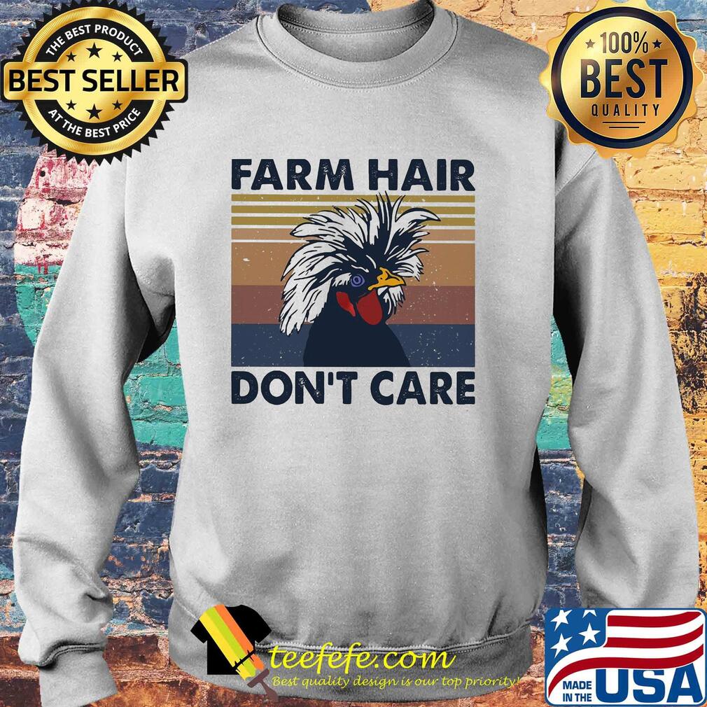 Chicken farm hair don't care vintage s Sweater Chicken farm hair don't care vintage s Sweater
