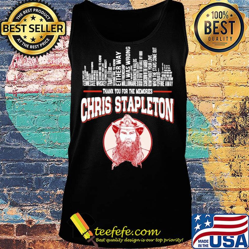 Chris Stapleton thank you for memories s Tank top Chris Stapleton thank you for memories s Tank top