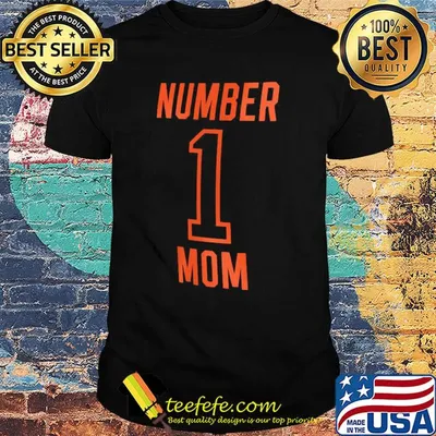 Cincinnati bengals fanatics branded black #1 mom team shirt