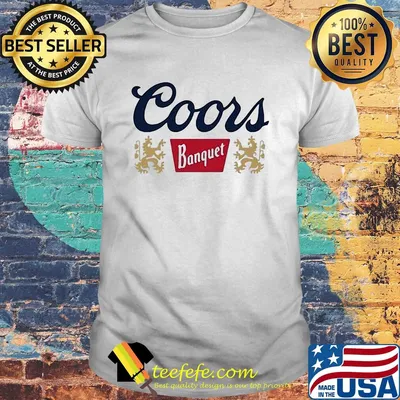 Coors banquet beer logo shirt