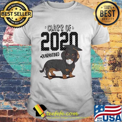 Dachshund Class of 2020 quarantined shirt