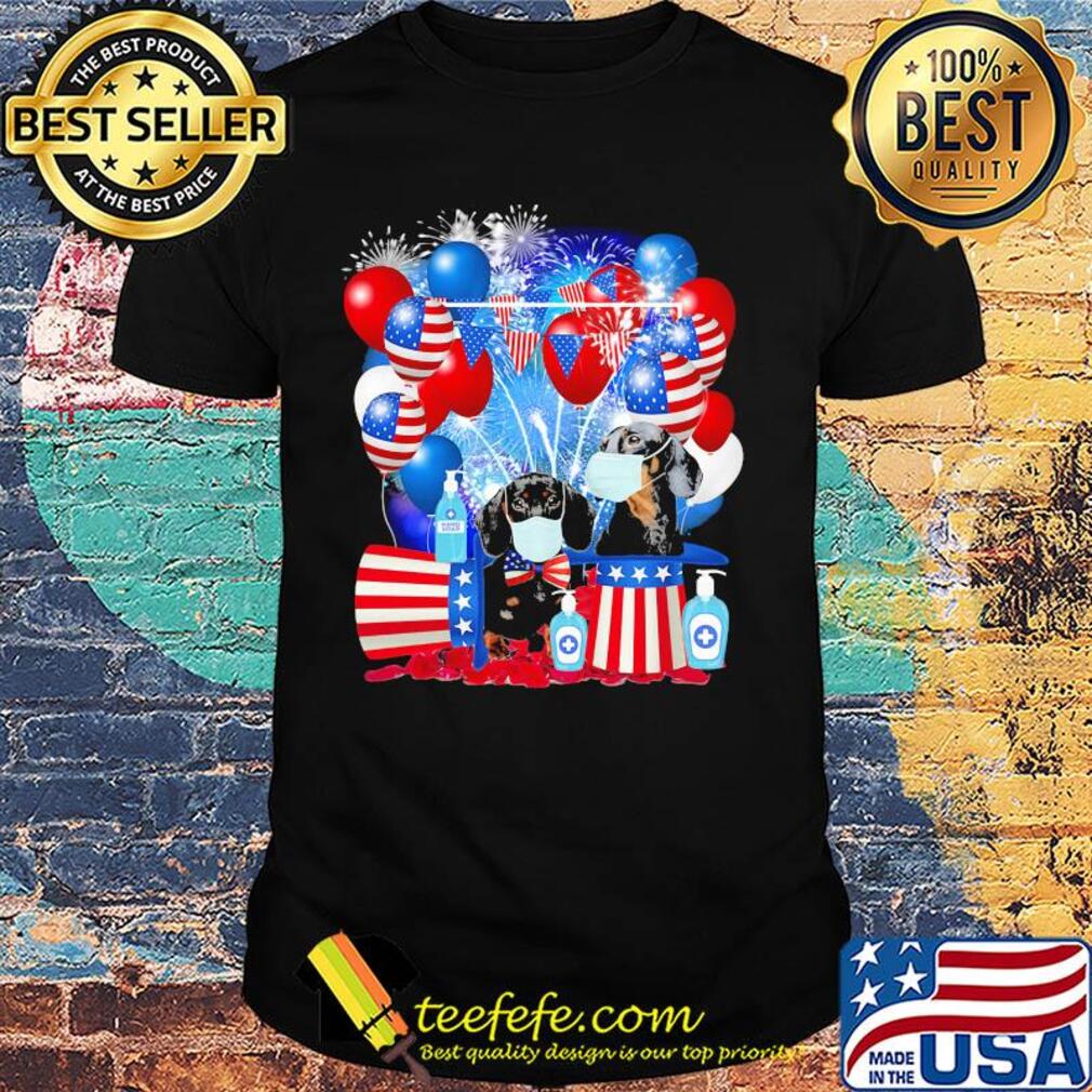 Dachshund mask happy American flag veteran Independence Day shirt Dachshund mask happy American flag veteran Independence Day shirt