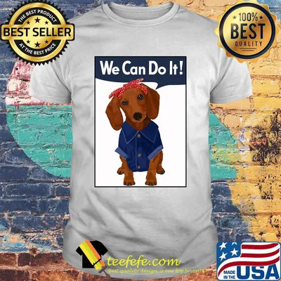 Dachshund rosie we can do it shirt