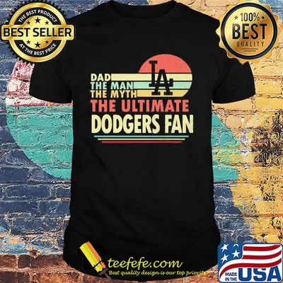 Dad the man the myth the ultimate dodgers fan vintage shirt