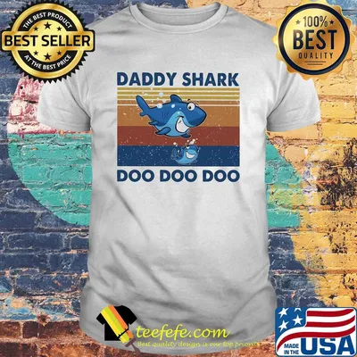 Daddy shark doo doo doo sea vintage shirt