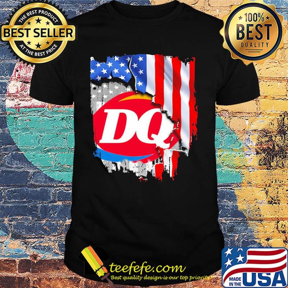 Dairy queen american flag happy independence day shirt