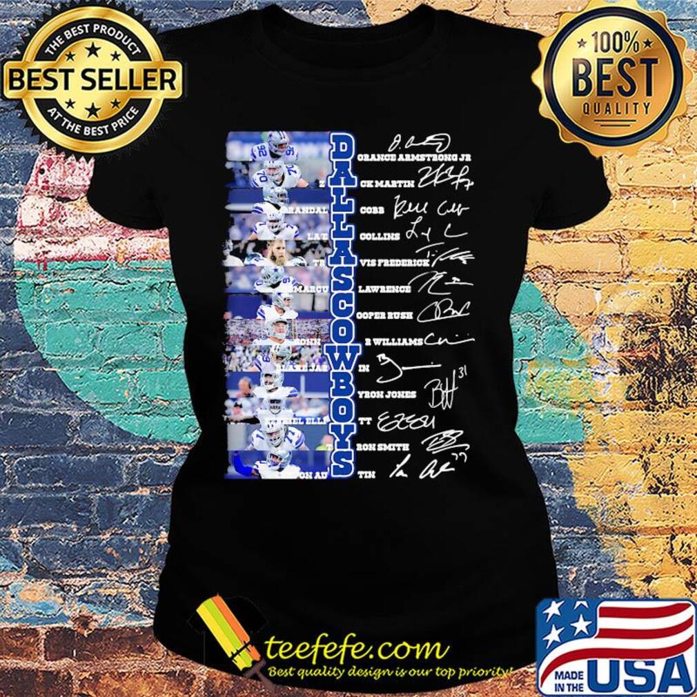 Dallas cowboys football team player signatures s Ladies tee Dallas cowboys football team player signatures s Ladies tee