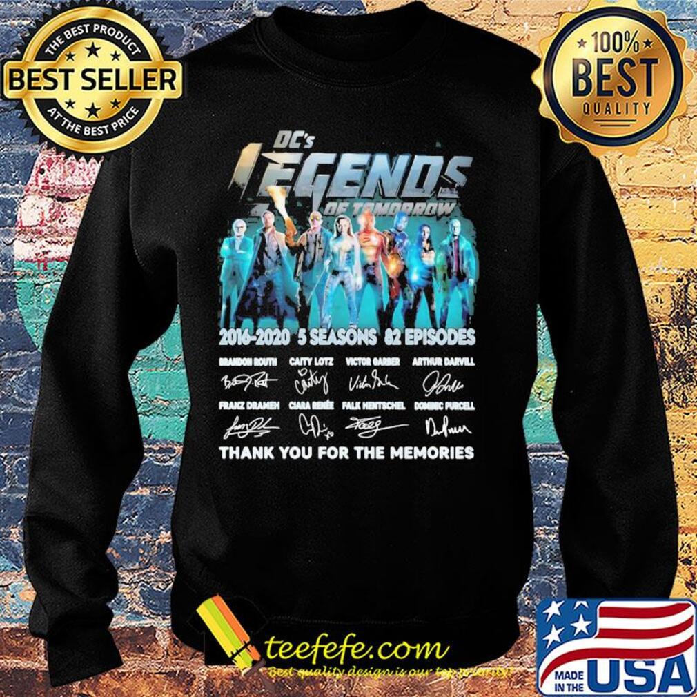 Dc's legends of tomorrow 2016 2020 5 seasons 82 episodes thank you for the memories signatures s Sweater Dc's legends of tomorrow 2016 2020 5 seasons 82 episodes thank you for the memories signatures s Sweater