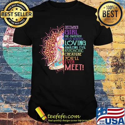 December girl the sweetest most beautiful loving amazing evil yoga shirt