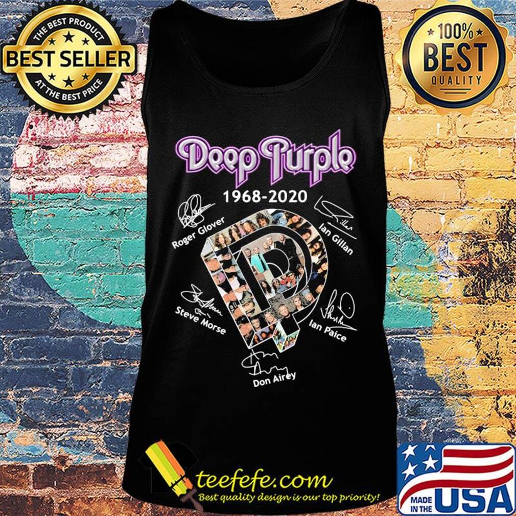 Deep purple 1968 2020 roger glover ian gillan steve morse ian paice signatures s Tank top Deep purple 1968 2020 roger glover ian gillan steve morse ian paice signatures s Tank top
