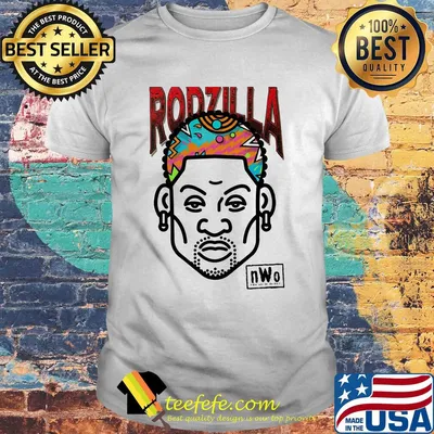 Dennis rodman wcw nwo rodzilla wrestling shirt