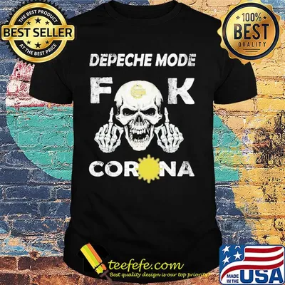 Depeche mode skull fuck coronavirus shirt