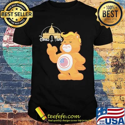 Disney donald J.Trump teddy bear American flag shirt