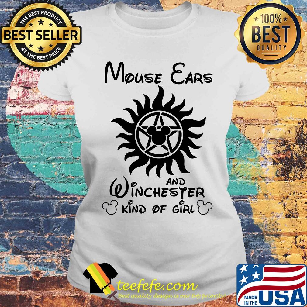 Disney mouse ears and winchester kind of girl s Laides tee Disney mouse ears and winchester kind of girl s Laides tee