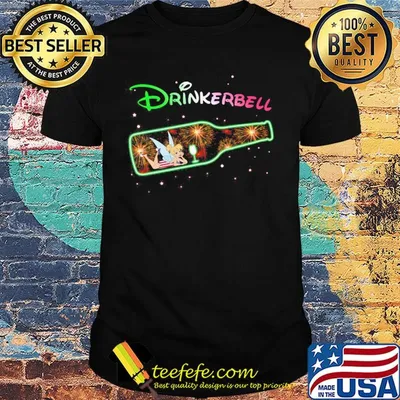 Disney tinkerbell drinkerbell american flag firework independence day shirt