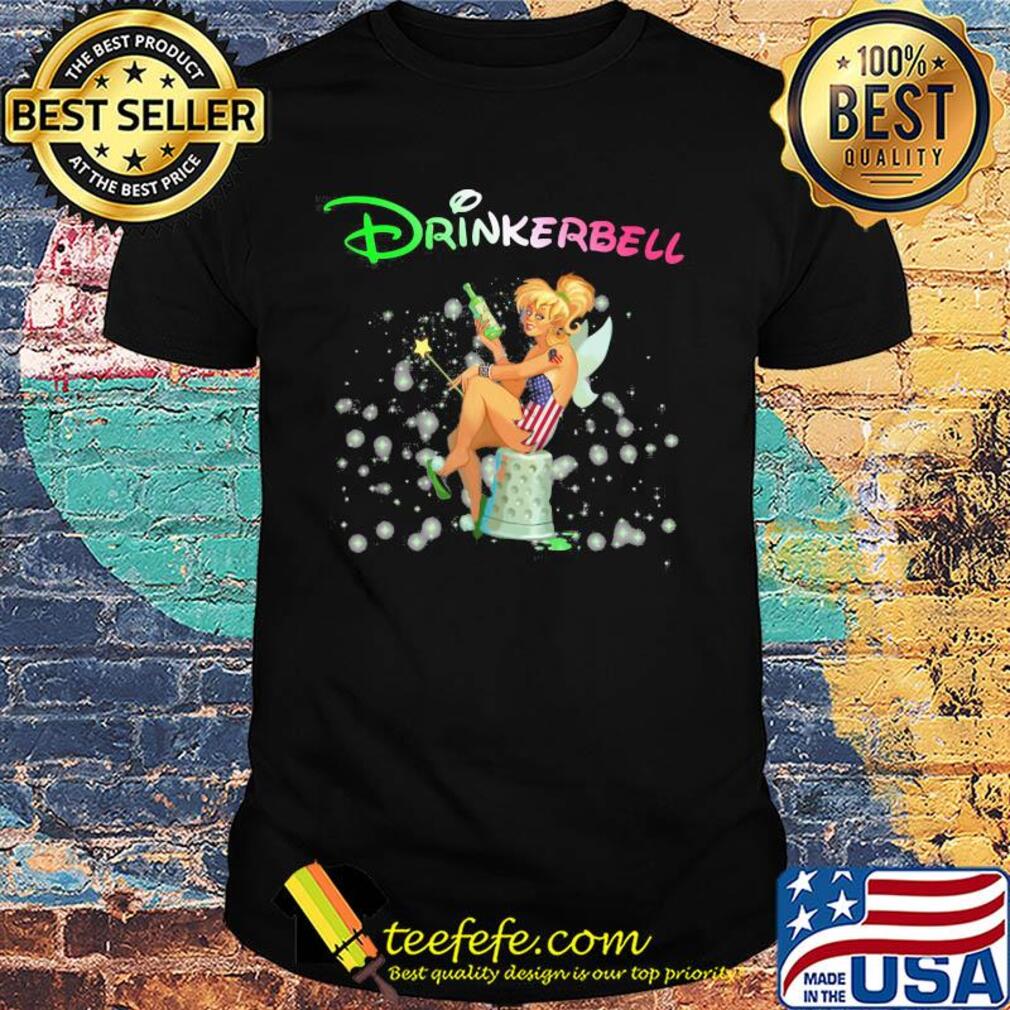 Disney tinkerbell drinkerbell american flag independence day shirt