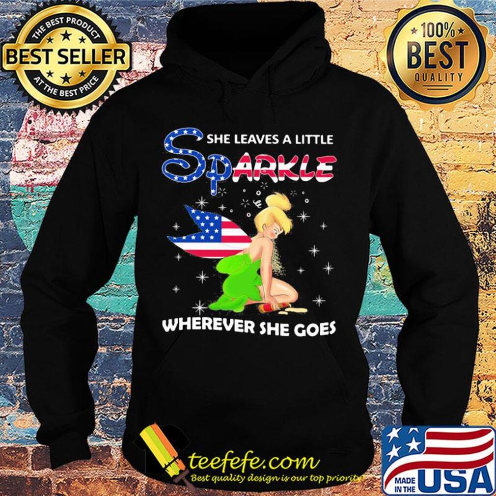 Disney tinkerbell she leaves a little sparkle wherever she goes american flag independence day s Hoodie Disney tinkerbell she leaves a little sparkle wherever she goes american flag independence day s Hoodie