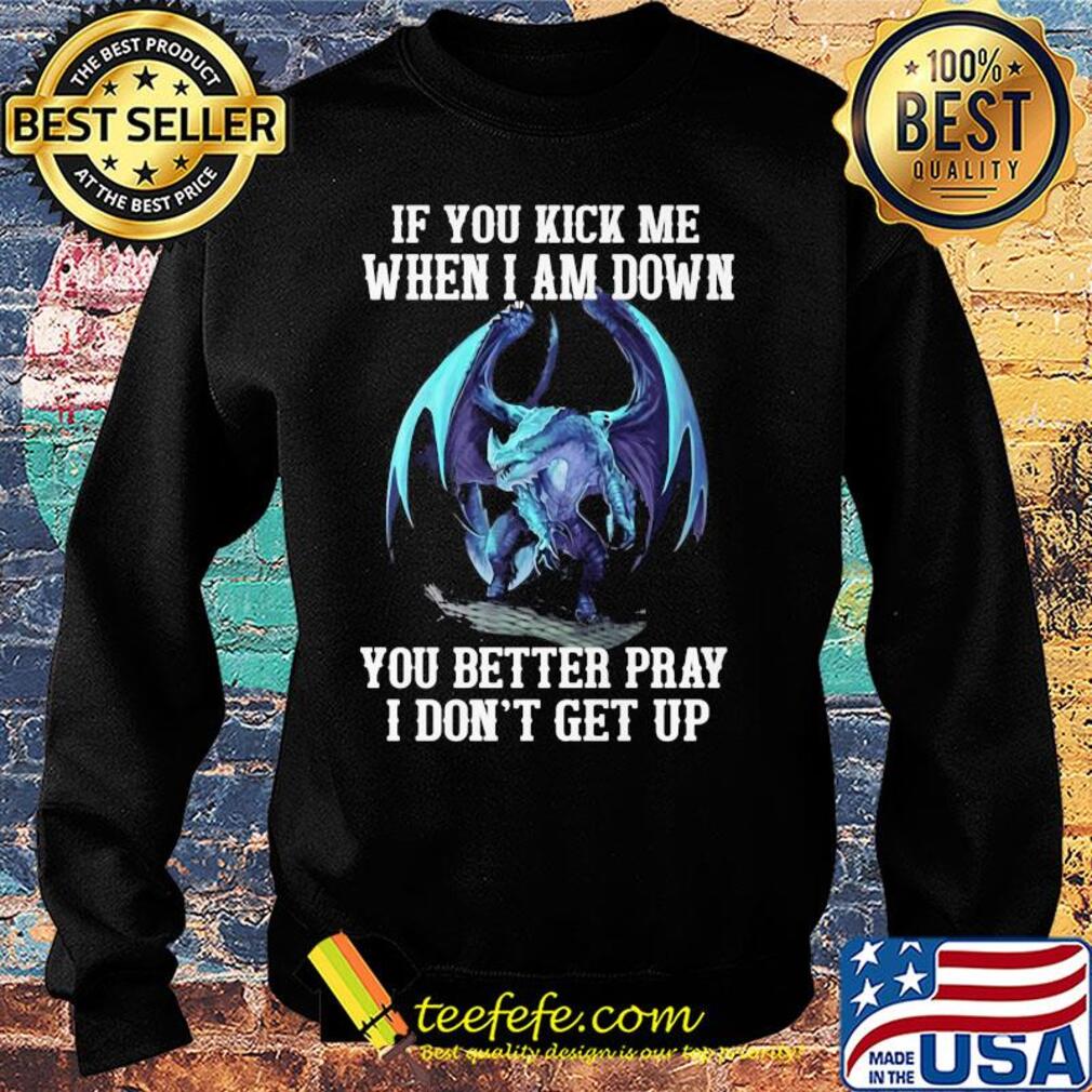 Dragon if you kick me when I am down you better pray I don't get up s Sweater Dragon if you kick me when I am down you better pray I don't get up s Sweater