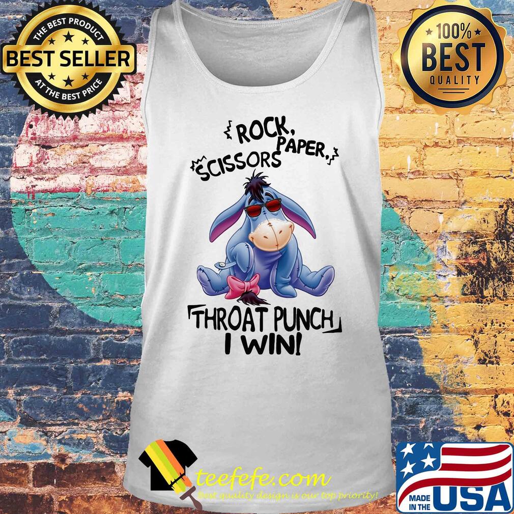 Eeyore donkey rock paper scissors throat punch i win s Tank top Eeyore donkey rock paper scissors throat punch i win s Tank top