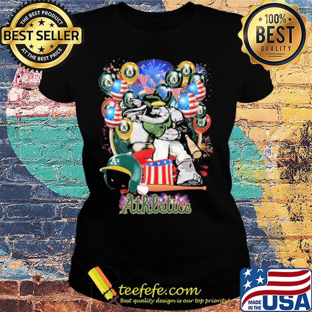 Elephant oakland athletics happy independence day mask soap firework balloon american flag s Ladies tee Elephant oakland athletics happy independence day mask soap firework balloon american flag s Ladies tee