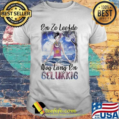 En ze leefde nog lang en gelukkig yoga shirt
