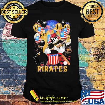 Eric poole MLB pittsburgh pirates happy independence day mask soap firework balloon american flag shirt