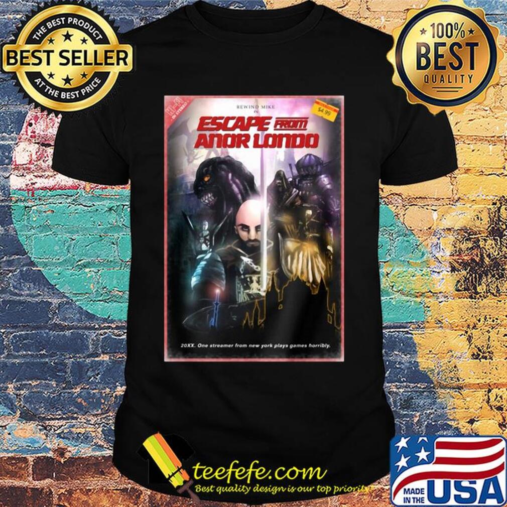 Escape from anor londo vhs box design poster shirt