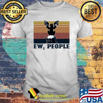 Ew people Cat skull vintage shirt