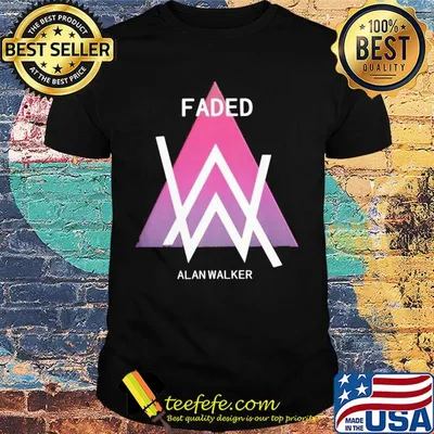 Faded alan walker triangle shirt