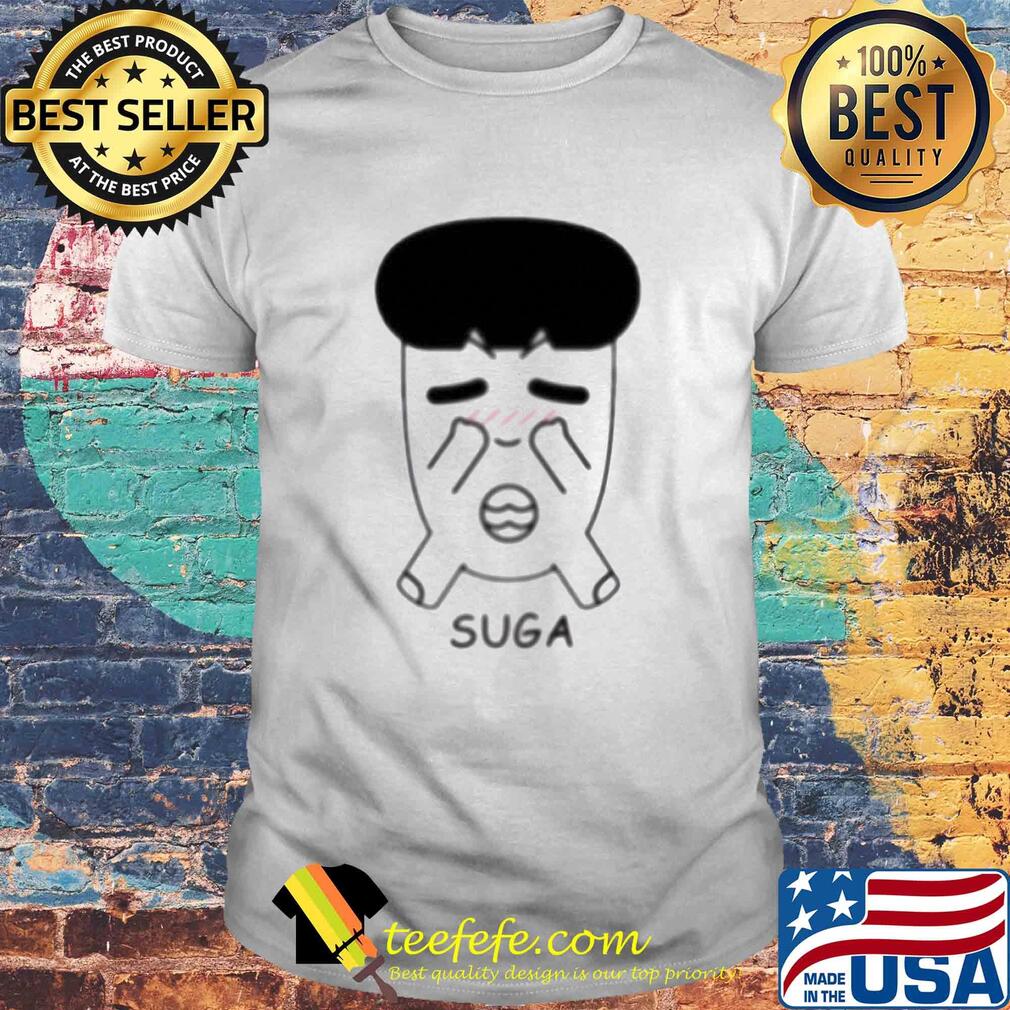 Fanstown bts bangtan boy same cartoon suga shirt