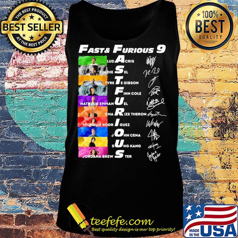 Fast and furious 9 characters signatures s Tank top Fast and furious 9 characters signatures s Tank top