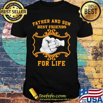 Father and son best friend for life hand shirt