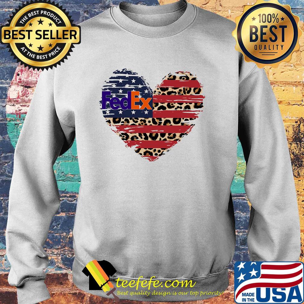 FedEx heart American flag veteran Independence Day s Sweater FedEx heart American flag veteran Independence Day s Sweater