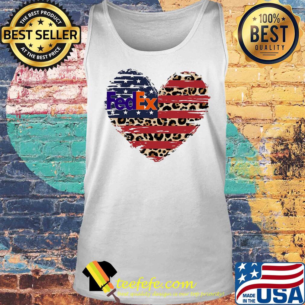 FedEx heart American flag veteran Independence Day s Tank top FedEx heart American flag veteran Independence Day s Tank top