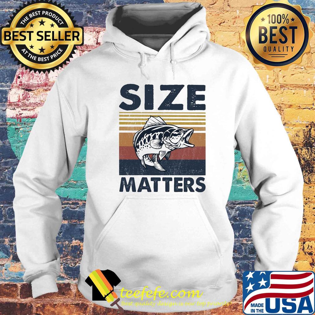 Fishing size matters vintage s Hoodie Fishing size matters vintage s Hoodie