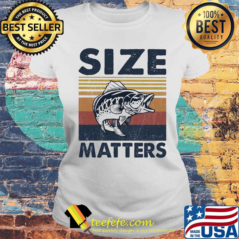 Fishing size matters vintage s Laides tee Fishing size matters vintage s Laides tee