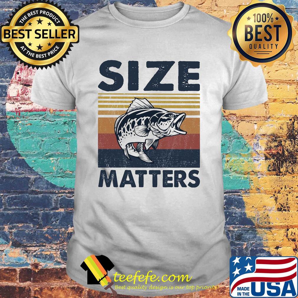 Fishing size matters vintage shirt Fishing size matters vintage shirt